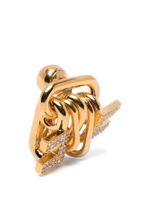 Elisabetta Franchi logo-motif earings Gold OR54B62E2