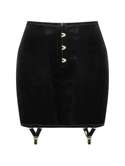 Maison Close x Scandale Rococo garter skirt Black 564293