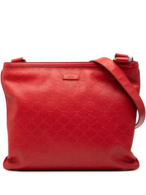Gucci Pre-Owned 2000-2015 Guccissima crossbody bag Red KO4ICIK6XX2ZUJ37