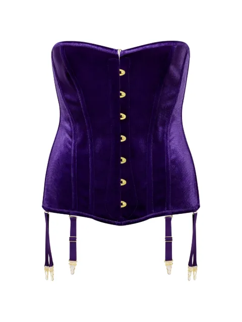 Maison Close x Scandale Rococo garter corset Purple 564316