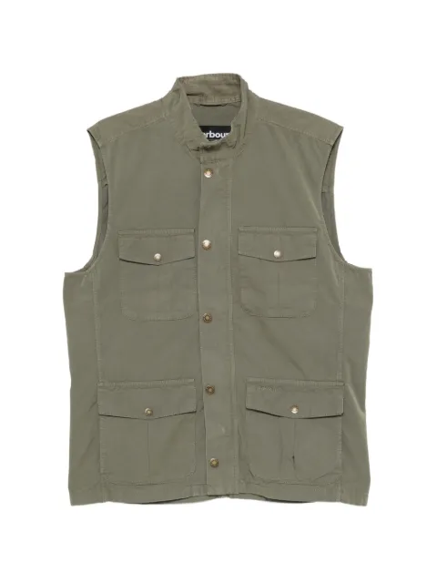 Barbour Corbridge buttoned pocket gilet Green MGI0284OL31