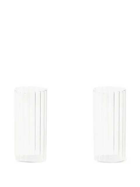 Bitossi Home ribbed glasse (set of two) White TAM00301