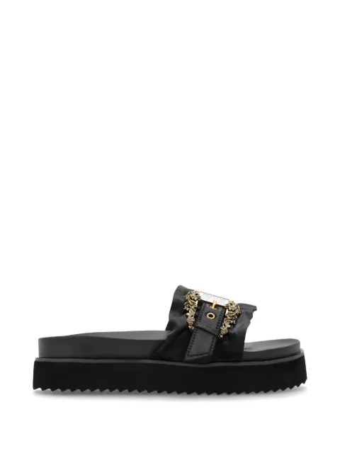 Versace Jeans Couture ruffled slides Black 80VA3SM5ZS185