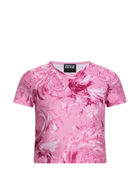 Versace Jeans Couture patterned T-shirt Pink 80HAH602JS532
