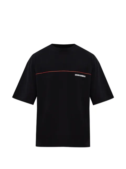 DSQUARED2 Dsquared2 Tape loose fit T-shirt Black S71GD1653D20033