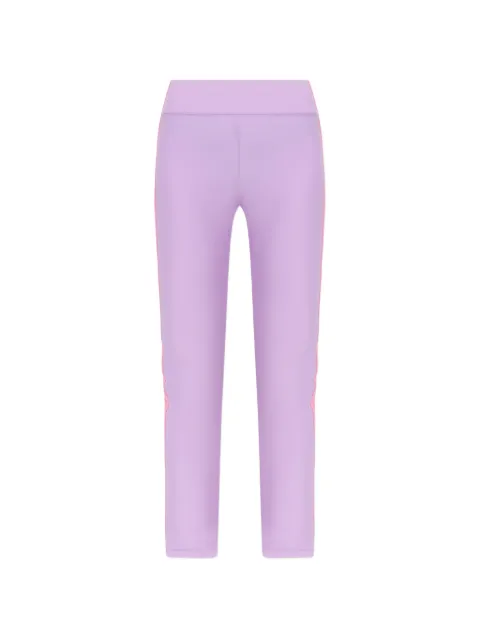Versace Jeans Couture stripe-detail leggings Purple 80HAC114J0128