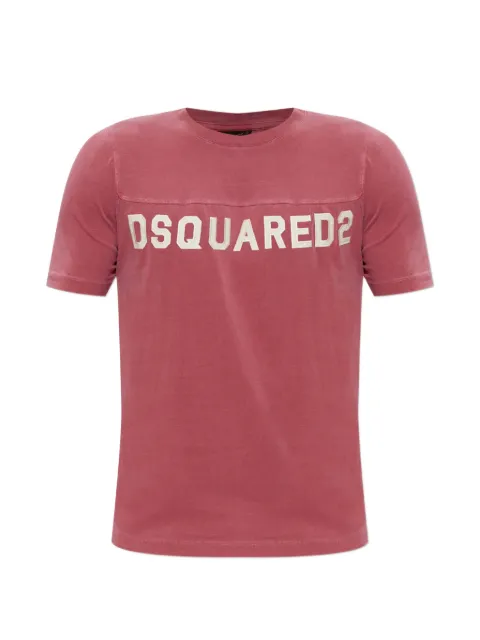 DSQUARED2 retro fade Cool Football Fit T-shirt Red S74GD1527D20108
