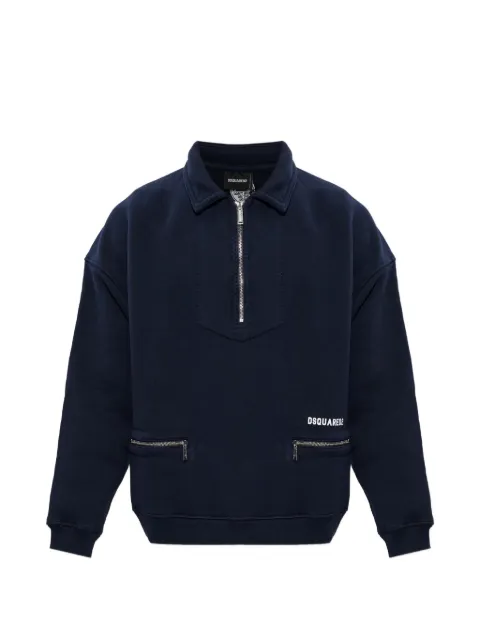 DSQUARED2 half-zip sweatshirt Blue S74GU0932D25027