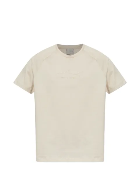 Paul & Shark logo-embroidered T-shirt Neutrals 26411033