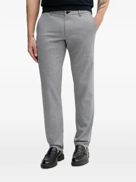 Joop! belt-loops patterned trousers Grey 30101675