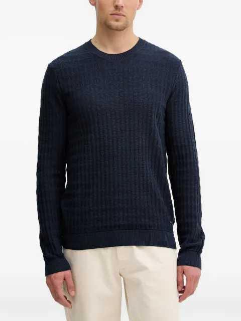 Joop! textured long-sleeve jumper Blue 30100011