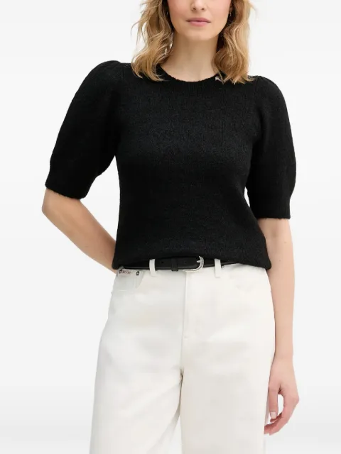 Joop! Kylie puff-sleeve round-neck sweater Black 30100725
