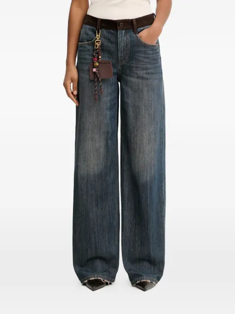 Miss Sixty patchwork straight-leg jeans Blue 6S4JJ05500