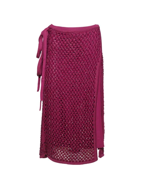 diotima beaded tie midi skirt Pink 26WWS03K005