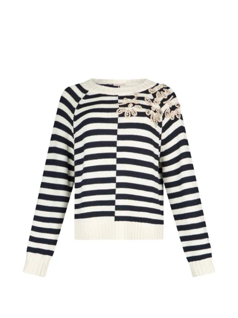 LIU JO stone-embroidery sweater Black WA6219MA97P