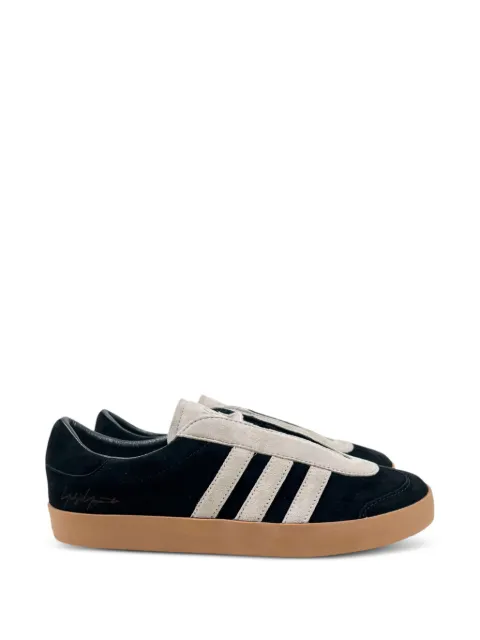 Y-3 Gazelle 3-stripes leather sneakers Black KI4340