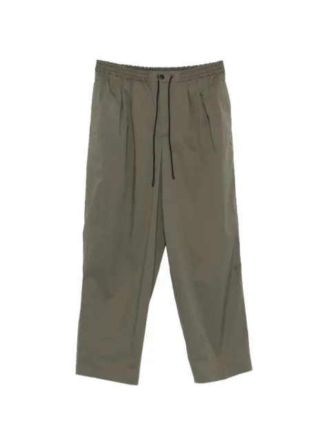 PT Torino drawstring-fastening wide-leg trousers Green COASWDZB0KLTVD05