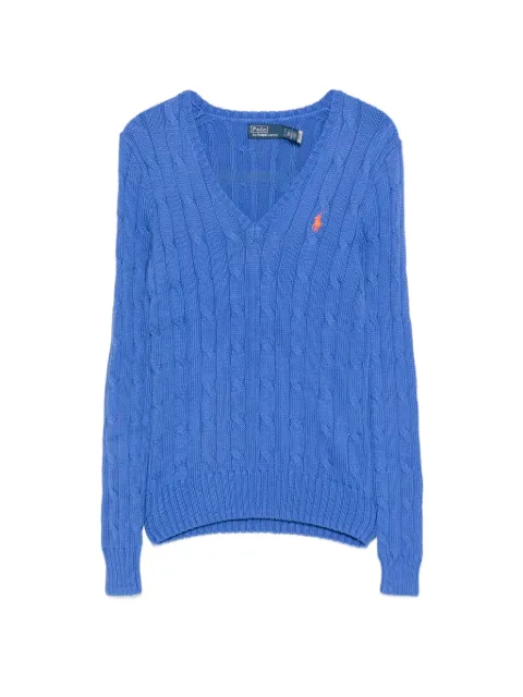 Polo Ralph Lauren cable-knit V-neck sweater Blue 211971870504