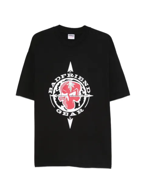 BADFRIEND graphic-print T-shirt Black BF23