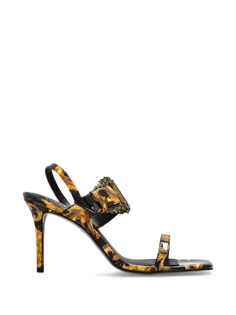 Versace Jeans Couture Fondo Emily patterned sandals Black 80VA3S71ZS366