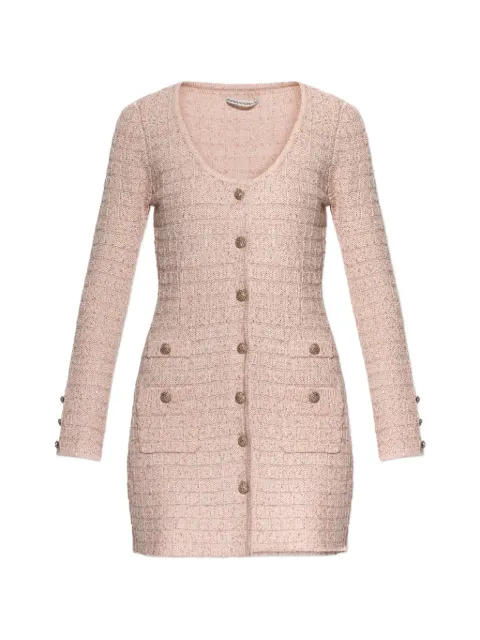 Alessandra Rich button-pocket dress Pink FABX4351K4722
