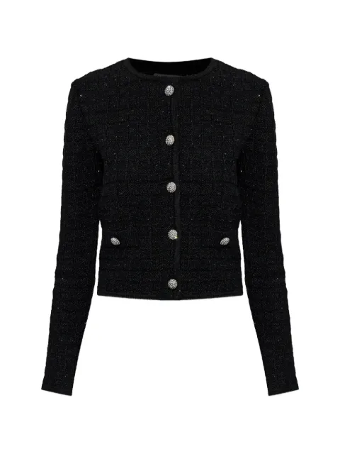 Alessandra Rich buttoned embellished jacket Black FABX4348K47227638