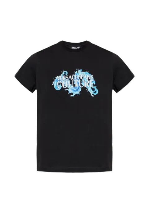 Versace Jeans Couture graphic-print T-shirt Black 80GAHE02CJ00E