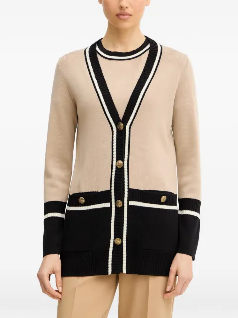 LUISA SPAGNOLI Marinetta long cardigan Neutrals 100291