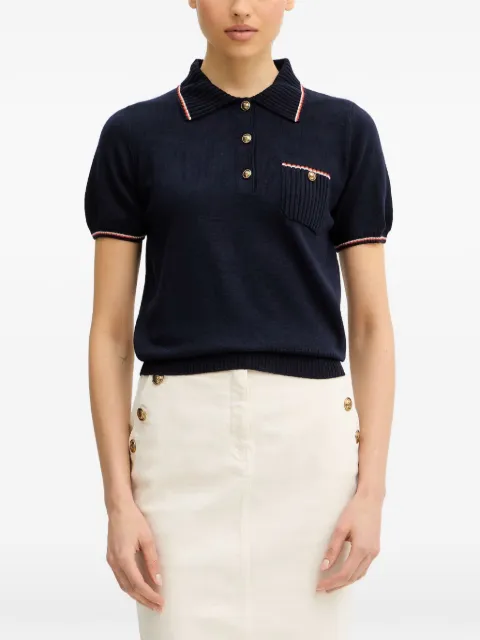LUISA SPAGNOLI Miconia bon-ton polo shirt Blue 100295