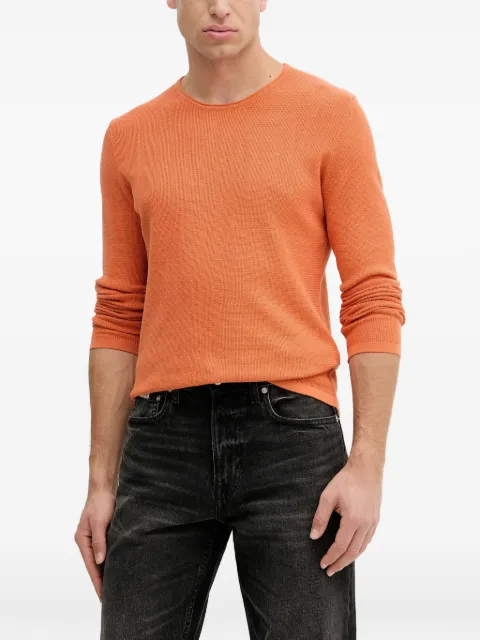 Joop! waffle-knit sweater Orange 30100056