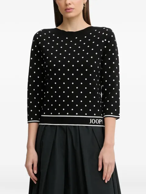 Joop! Konstantina polka-dot print sweater Black 30100652