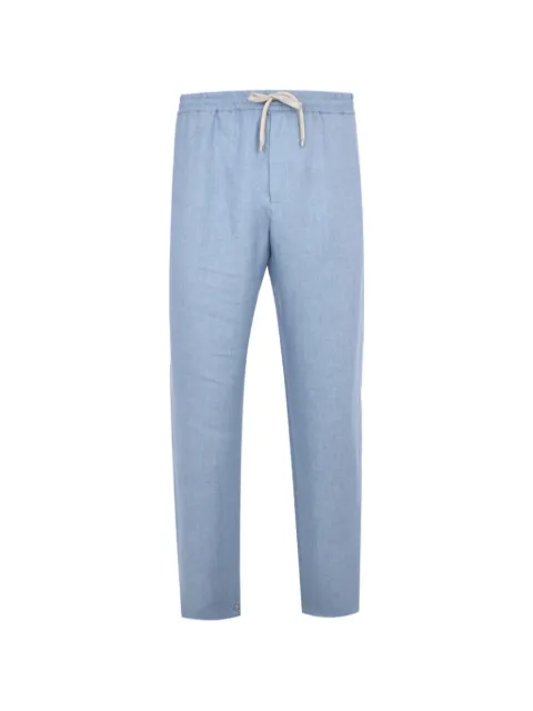 Agnona drawstring trousers Blue T710U6YU3046