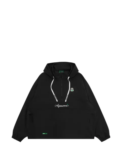 AAPE BY *A BATHING APE® logo hooded jacket Black ALJ7783XXQ