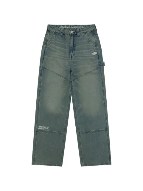 AAPE BY *A BATHING APE® patched trousers Blue APTD620XXQ