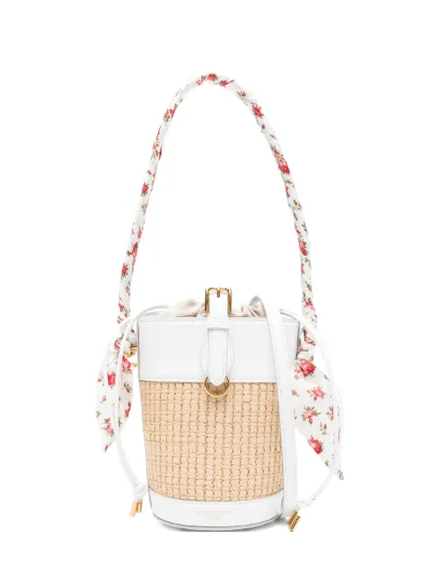 Dolce & Gabbana Capri floral-print bucket bag Neutrals BB7816AZ199