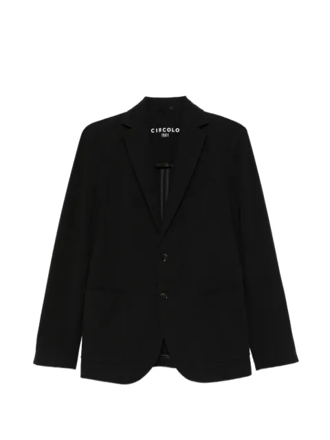 Circolo 1901 welt-pocket two-button blazer Black CN5185