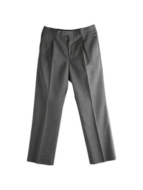 Auralee Summer Twist pleated trousers Grey A26SP03CP