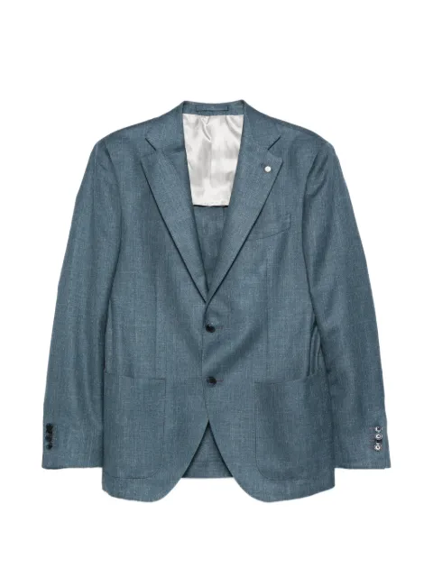 Luigi Bianchi buttoned single-breasted blazer Blue 232262264