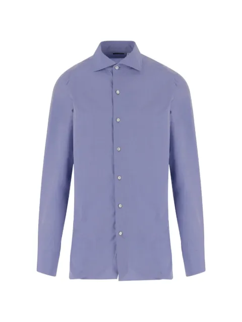 Finamore 1925 Napoli cotton shirt Blue C055501