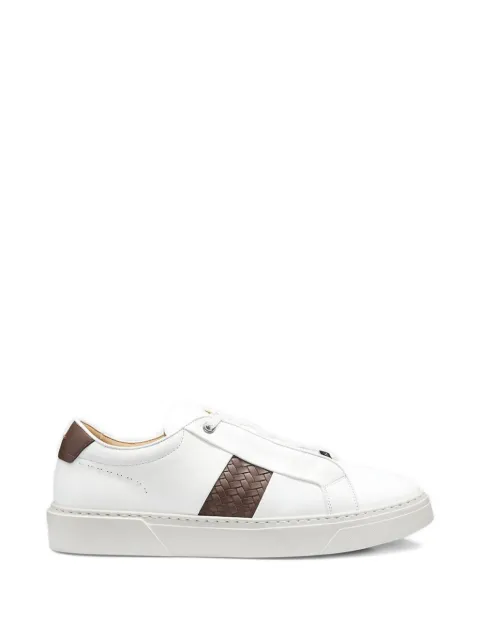 BOSS Gary woven leather sneakers White 50555667