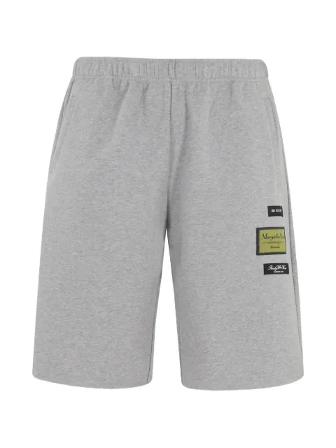 MM6 Maison Margiela patch drawstring shorts Grey SH0MU0027S25606