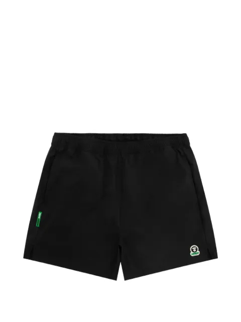 AAPE BY *A BATHING APE® logo-patch shorts Black ASPD636XXQ