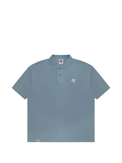 AAPE BY *A BATHING APE® Aapenow Moonface polo shirt Blue APO1813XXQ