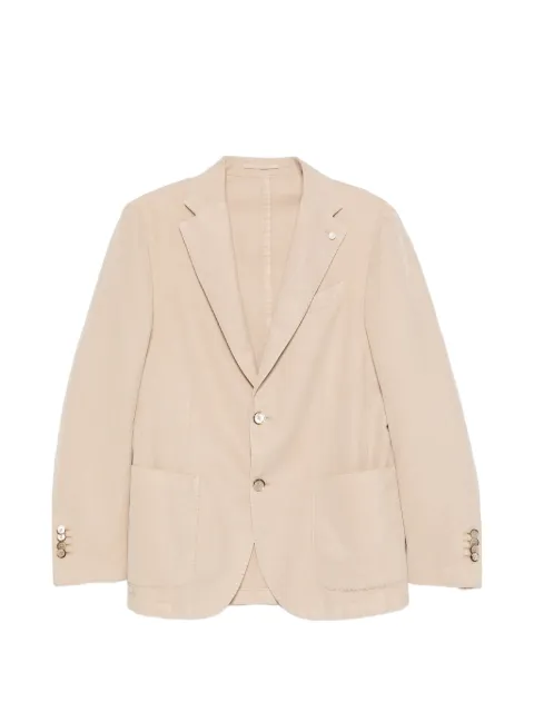 Luigi Bianchi buttoned single-breasted blazer Neutrals 285065166