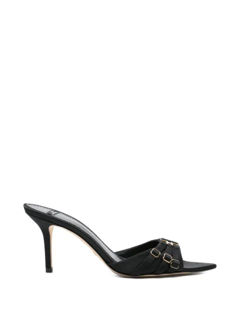 Elisabetta Franchi leather mules with straps Black SA76L62E2