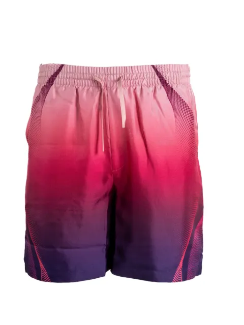 Casablanca gradient silk shorts Purple MSS26TR39906