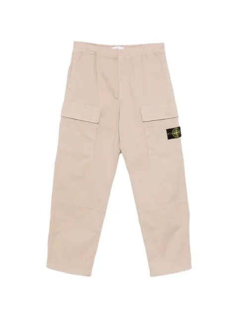 Stone Island elasticated-waistband cargo trousers Neutrals L1S153100020S0A10
