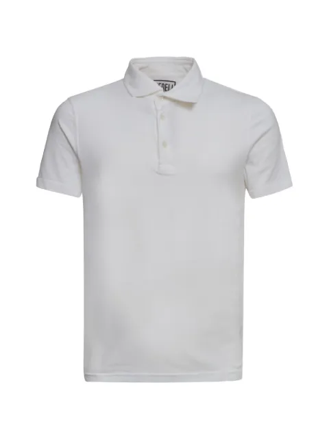 Fedeli mother-of-pearl button polo shirt White TUD00120