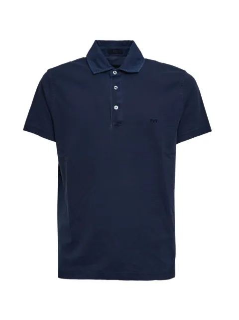 Fay embroidered polo shirt Blue NPMB252143TUY1