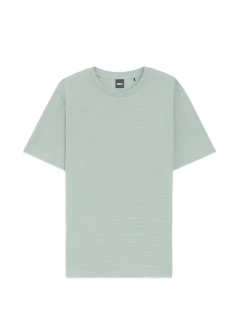 BOSS bubble-jacquard T-shirt Green 50452680